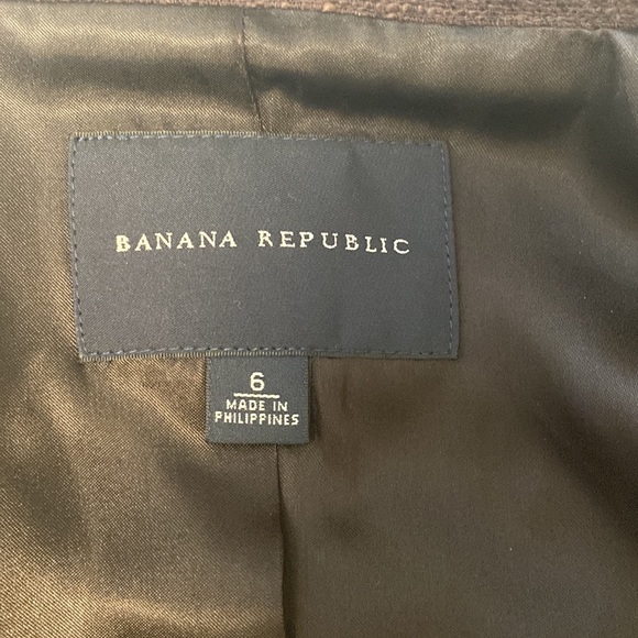 Retro-feeling brown tweed Banana Republic blazer - Picture 5 of 8